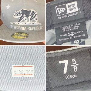New Era California Hat- price sticker on!
